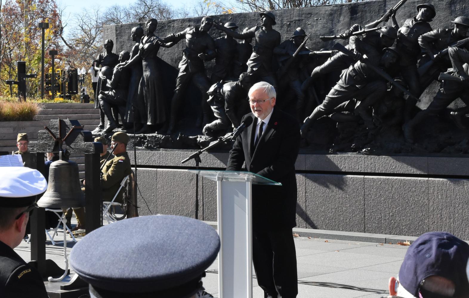 Amb Rudd making remarks